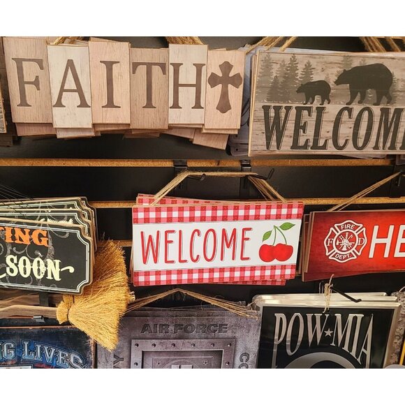 Bienvenidos Wooden Sign, Wall Decor - Picture 12 of 14